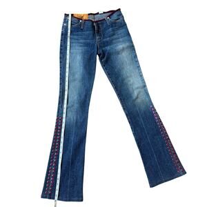 Rock & Republic Lo Slung Low Rise Bootcut Jeans 26 Y2K Studded